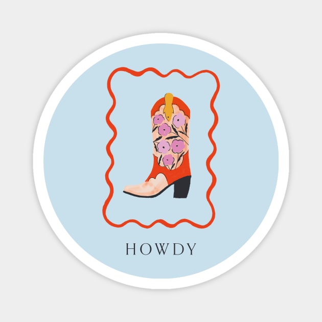 Howdy Magnet by Duchess Plum